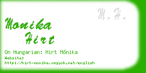 monika hirt business card