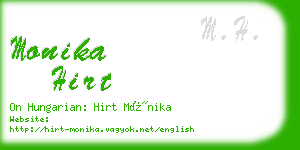 monika hirt business card